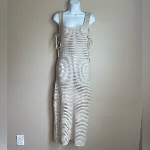 URBAN OUTFITTERS Knit Swim Cover Net Maxi Dress Women's Size S